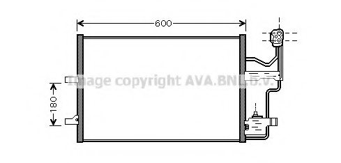 PRASCO MZ5184 Condenser, air conditioning